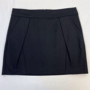 Trina Turk Classic Black Mini Skirt Lined Pockets Closet Staple Size 6
